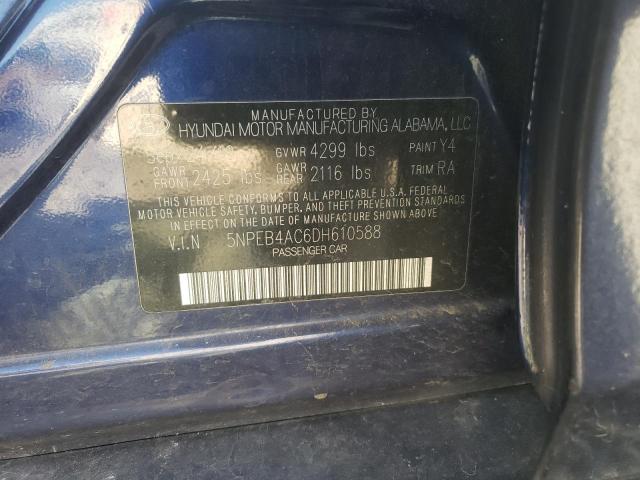 Photo 10 from auction – 2013 HYUNDAI SONATA with VIN 5NPEB4AC6DH610588