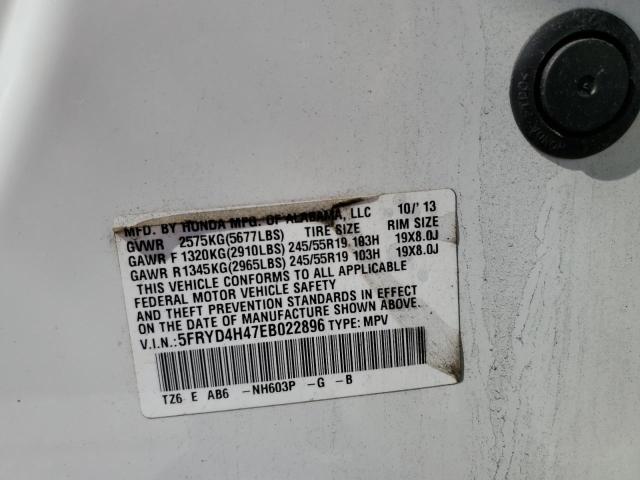 Photo 10 from auction – 2014 ACURA MDX TECHNO with VIN 5FRYD4H47EB022896