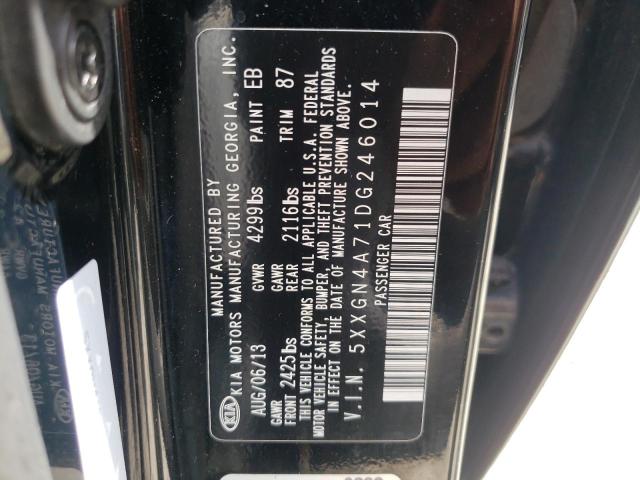 Photo 10 from auction – 2013 KIA OPTIMA EX with VIN 5XXGN4A71DG246014