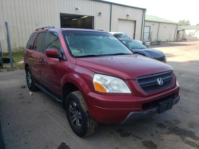 HONDA PILOT EXL 2005 with VIN 5FNYF18625B052206 - Photo from auction