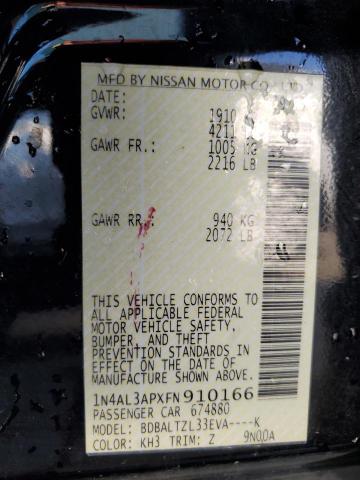 Photo 10 from auction – 2015 NISSAN ALTIMA 2.5 with VIN 1N4AL3APXFN910166