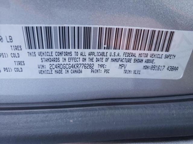 Photo 10 from auction – 2019 DODGE GRAND CARA with VIN 2C4RDGCG4KR776282