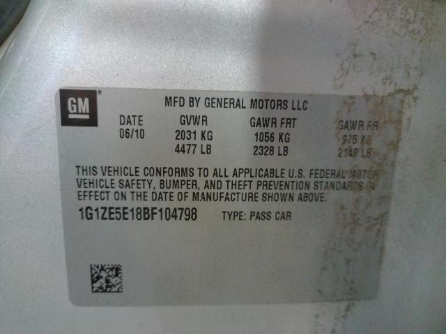 Photo 10 from auction – 2011 CHEVROLET MALIBU LTZ with VIN 1G1ZE5E18BF104798