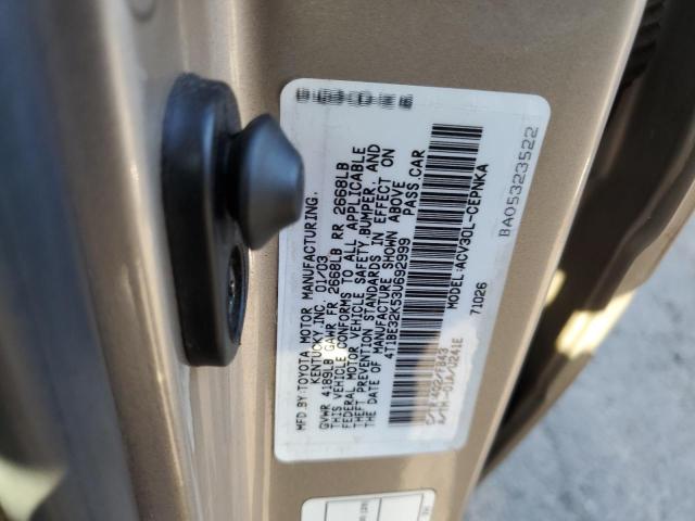 Photo 10 from auction – 2003 TOYOTA CAMRY LE with VIN 4T1BE32K53U692999