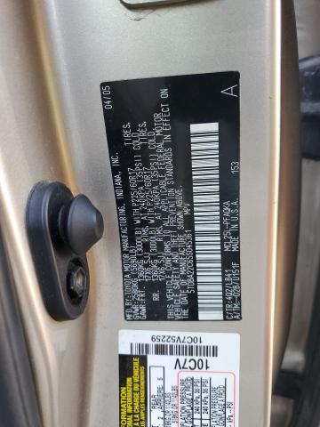 Photo 10 from auction – 2005 TOYOTA SIENNA XLE with VIN 5TDBA22C65S045361