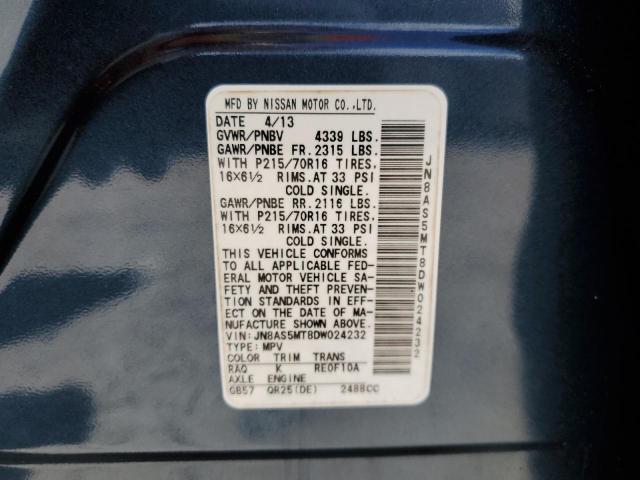 Zdjęcie 10 z aukcji – 2013 NISSAN ROGUE S z VIN JN8AS5MT8DW024232