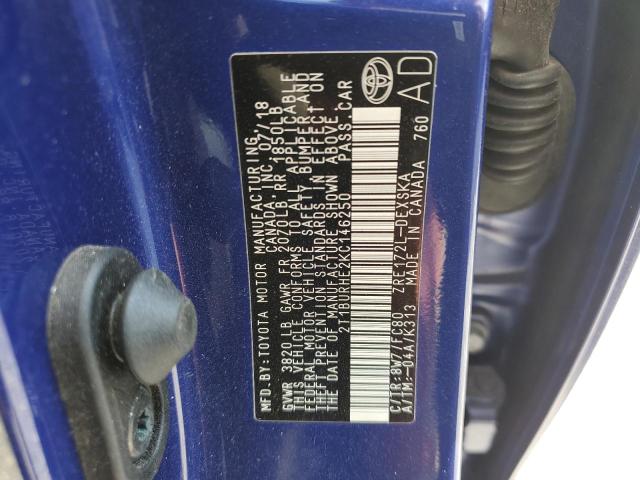 Photo 10 from auction – 2019 TOYOTA COROLLA L with VIN 2T1BURHE2KC146250