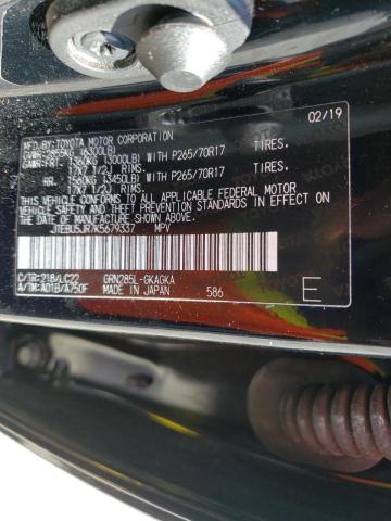 Photo 10 from auction – 2019 TOYOTA 4RUNNER SR with VIN JTEBU5JR7K5679337