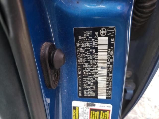 Foto 10 de la subasta – 2010 TOYOTA COROLLA BA con VIN 2T1BU4EE7AC376873