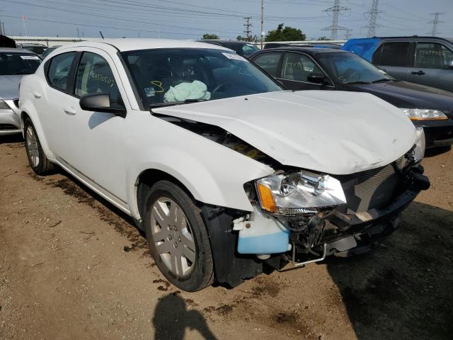 DODGE AVENGER SE 2013 with VIN 1C3CDZAB7DN615728 - Photo from auction