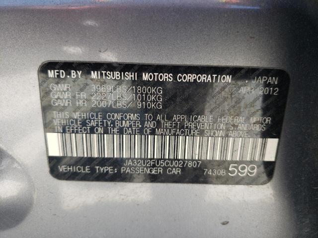 Photo 10 from auction – 2012 MITSUBISHI LANCER ES/ with VIN JA32U2FU5CU027807