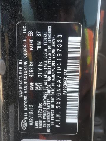 Photo 10 from auction – 2013 KIA OPTIMA EX with VIN 5XXGN4A71DG197333
