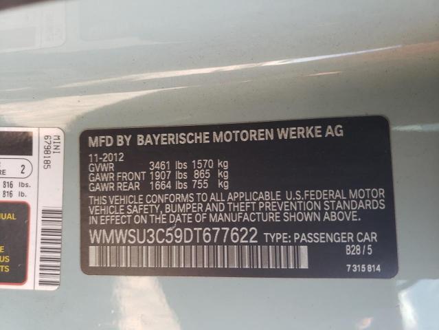 Photo 10 from auction – 2013 MINI COOPER with VIN WMWSU3C59DT677622