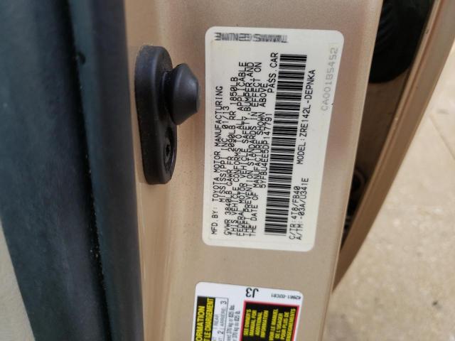 Photo 10 from auction – 2013 TOYOTA COROLLA BA with VIN 5YFBU4EE5DP147791