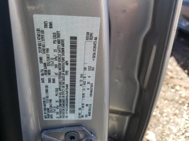 Photo 10 from auction – 2017 FORD ESCAPE SE with VIN 1FMCU9GD6HUA87045