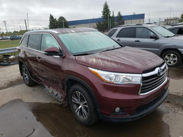 TOYOTA HIGHLANDER 2016 with VIN 5TDJKRFHXGS226943 - Photo from auction