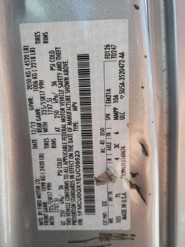 Photo 10 from auction – 2014 FORD ESCAPE SE with VIN 1FMCU0GX1EUC09523