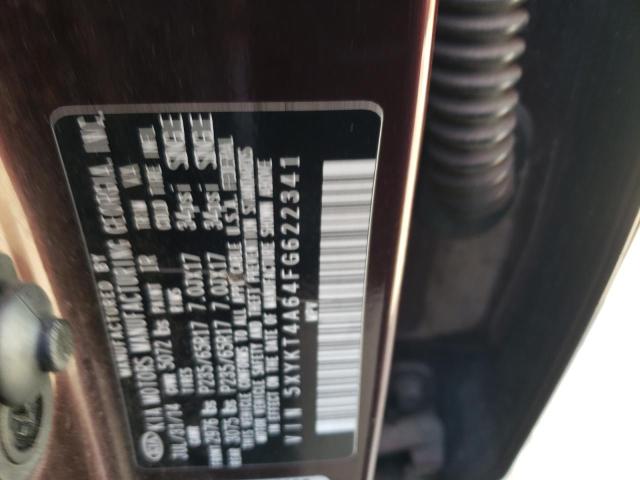 Photo 10 from auction – 2015 KIA SORENTO LX with VIN 5XYKT4A64FG622341