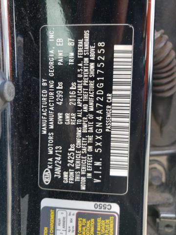 Photo 10 from auction – 2013 KIA OPTIMA EX with VIN 5XXGN4A72DG175258