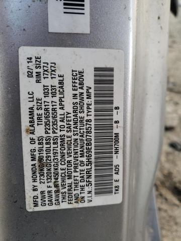 Photo 10 from auction – 2014 HONDA ODYSSEY EX with VIN 5FNRL5H69EB078578