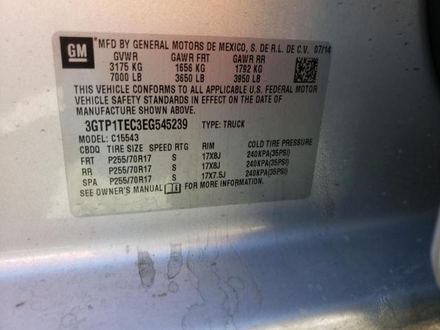 Foto 10 de la subasta – 2014 GMC SIERRA C15 con VIN 3GTP1TEC3EG545239