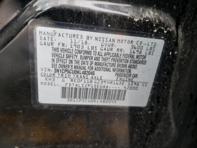 Photo 10 from auction – 2019 NISSAN KICKS S with VIN 3N1CP5CU0KL482045