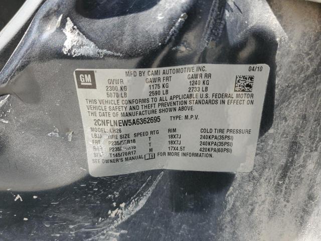 Photo 10 from auction – 2010 CHEVROLET EQUINOX LT with VIN 2CNFLNEW5A6362695