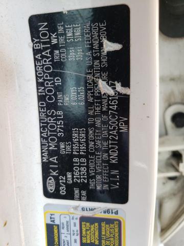 Photo 10 from auction – 2012 KIA SOUL with VIN KNDJT2A50C7461907