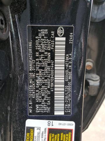 Photo 10 from auction – 2013 TOYOTA AVALON BAS with VIN 4T1BK1EB4DU014447