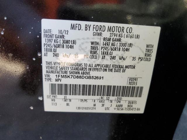 Photo 10 from auction – 2013 FORD EXPLORER X with VIN 1FM5K7D88DGB52691