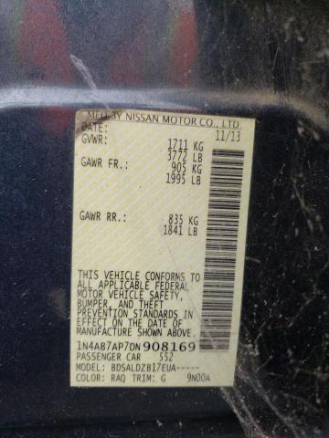Photo 10 from auction – 2013 NISSAN SENTRA S with VIN 1N4AB7AP7DN908169