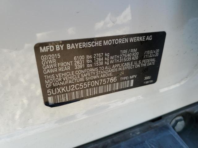 Photo 10 from auction – 2015 BMW X6 XDRIVE3 with VIN 5UXKU2C55F0N75766