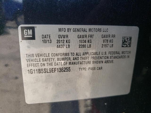 Photo 10 from auction – 2014 CHEVROLET MALIBU LS with VIN 1G11B5SL9EF136255