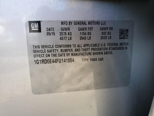 Photo 10 from auction – 2015 CHEVROLET VOLT with VIN 1G1RD6E44FU141884