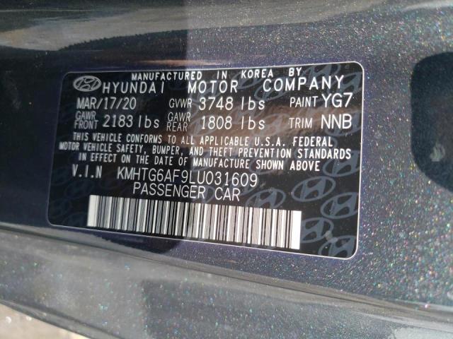 Photo 10 from auction – 2020 HYUNDAI VELOSTER B with VIN KMHTG6AF9LU031609
