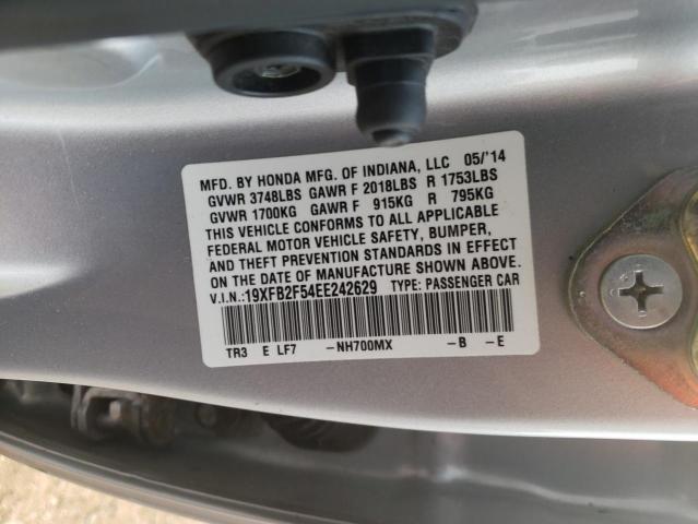 Photo 10 from auction – 2014 HONDA CIVIC LX with VIN 19XFB2F54EE242629