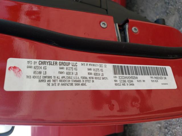 Photo 10 from auction – 2013 DODGE CHARGER SX with VIN 2C3CDXHG4DH552540