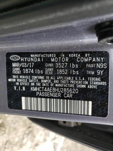 Photo 10 from auction – 2017 HYUNDAI ACCENT SE with VIN KMHCT4AE8HU285620