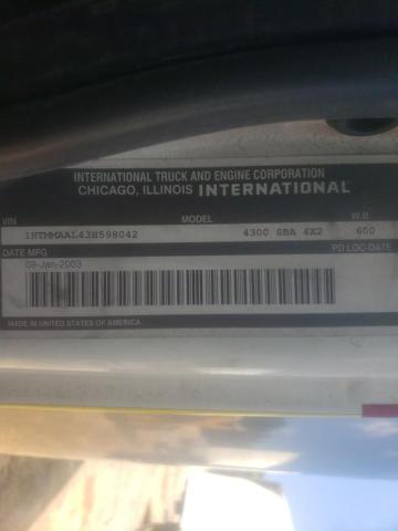Photo 10 from auction – 2003 INTERNATIONAL 4000 4300 with VIN 1HTMMAAL43H598042
