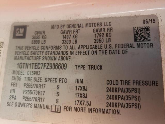 Photo 10 from auction – 2015 GMC SIERRA C15 with VIN 1GTN1TEC7FZ906609