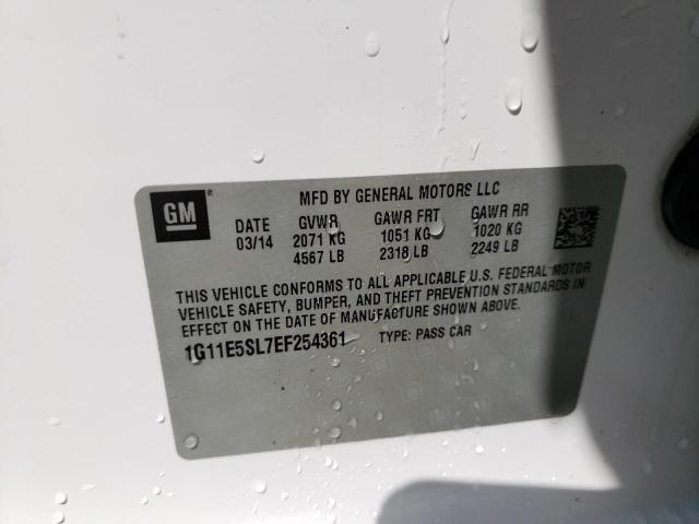 Photo 10 from auction – 2014 CHEVROLET MALIBU 2LT with VIN 1G11E5SL7EF254361