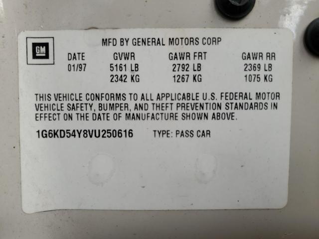 Photo 10 from auction – 1997 CADILLAC DEVILLE with VIN 1G6KD54Y8VU250616