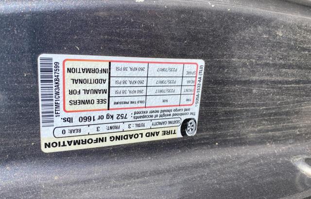 Photo 10 from auction – 2010 FORD F150 with VIN 1FTMF1CW3AKB47599