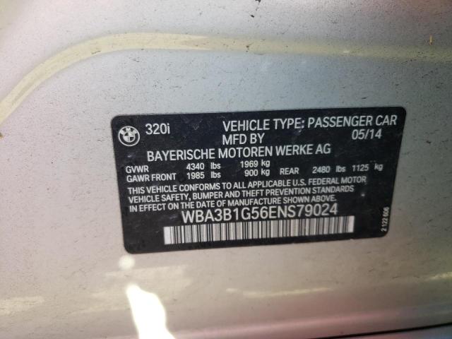 Photo 10 from auction – 2014 BMW 320 I with VIN WBA3B1G56ENS79024