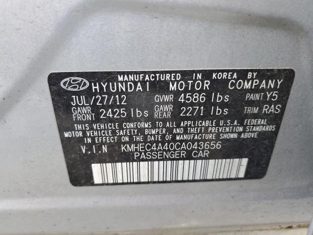 Photo 10 from auction – 2012 HYUNDAI SONATA HYB with VIN KMHEC4A40CA043656
