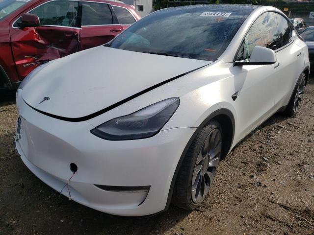 Photo 2 from auction – 2021 TESLA MODEL Y with VIN 5YJYGDEF9MF197065