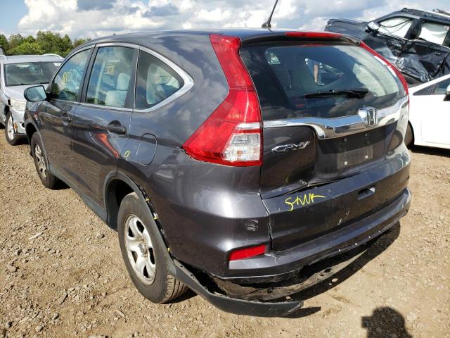 Photo 3 from auction – 2015 HONDA CR-V LX with VIN 5J6RM4H33FL014302