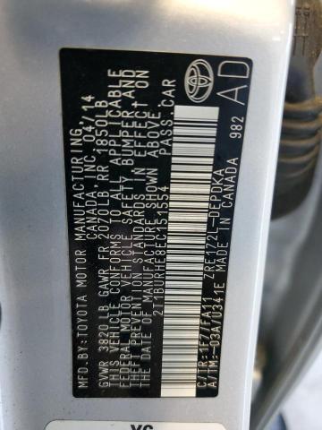 Photo 10 from auction – 2014 TOYOTA COROLLA L with VIN 2T1BURHE8EC151554