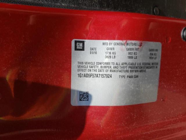 Photo 10 from auction – 2010 CHEVROLET COBALT with VIN 1G1AD5F57A7157924