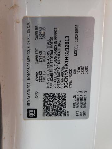 Photo 10 from auction – 2022 CHEVROLET silverado with VIN 3GCNYAEK1NG212813